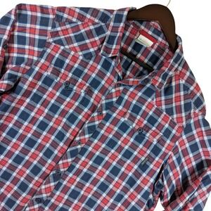 Columbia Flannel Shirt Button Up Plaid Long Sleeve Outdoor Casual Mens L‎